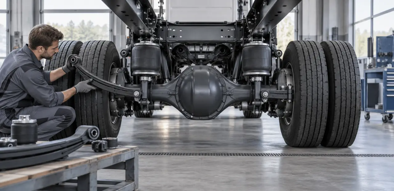 Suspension de camion : choisir la bonne pièce sans déséquilibrer l’essieu