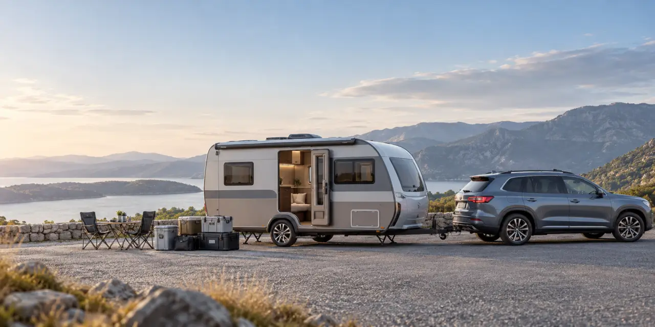 Remorque camping : le confort ne doit pas dépasser la charge utile
